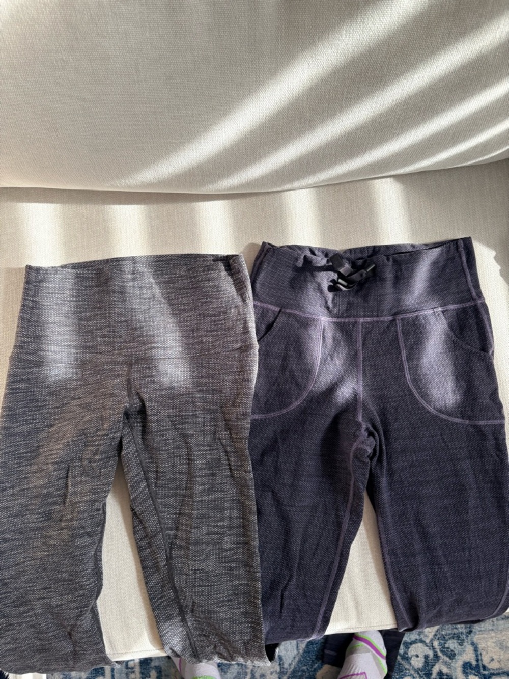 Lululemon Navy and Gray Tights